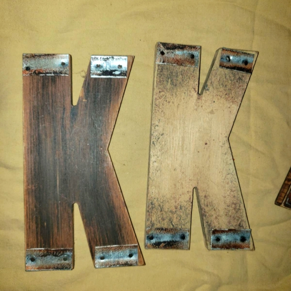 Misc wooden letters